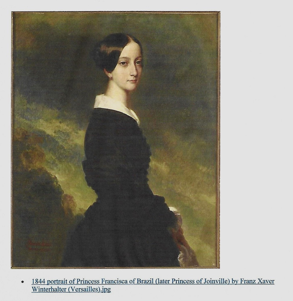 Armand-julien Pallière (franco-brésilien, 1784-1862) Portrait De Françoise, Princesse Du Brésil-photo-5