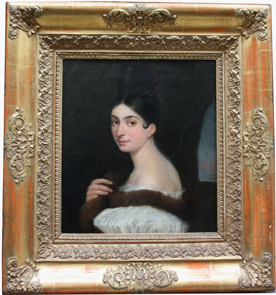 Armand-julien Pallière (franco-brésilien, 1784-1862) Portrait De Françoise, Princesse Du Brésil