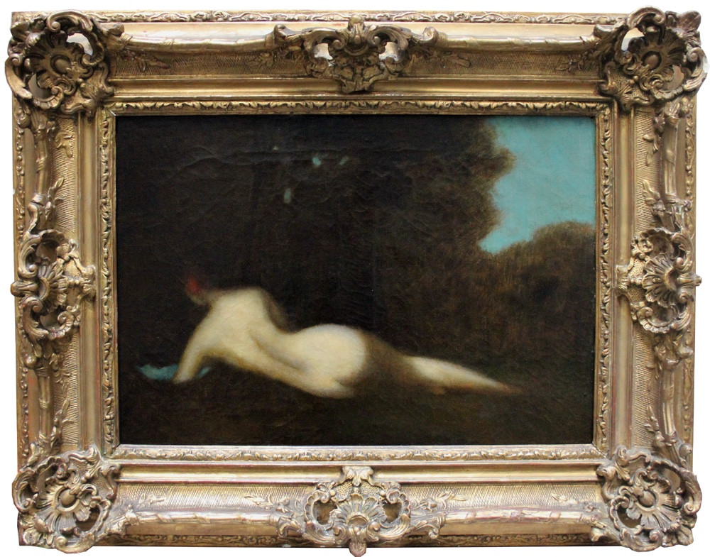 Jean Jacques Henner (Français, 1829 - 1905) Nu allongé