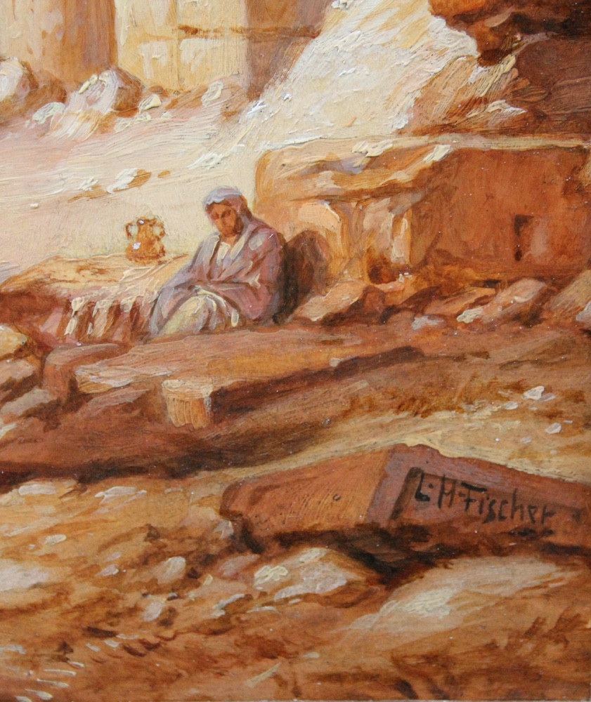 Temple de Karnak en Égypte par Ludwig Hans Fischer (Autrichien, 1848-1915)-photo-5