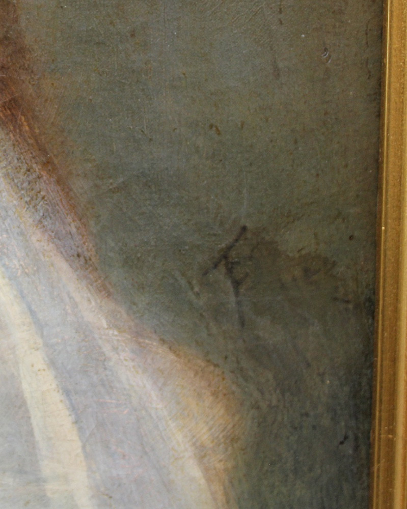 Portrait Of A Young  Female Artist, French Painter Of 19th Century-photo-4