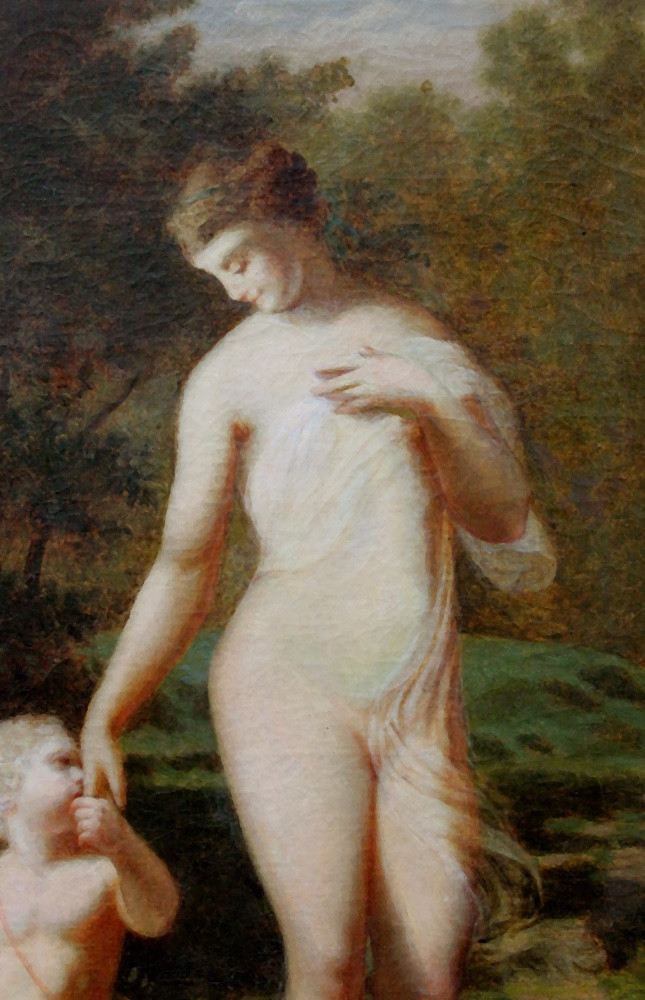 Vénus et Cupidon par Alfred-Charles Foullongne (Français 1821 - 1897)-photo-3