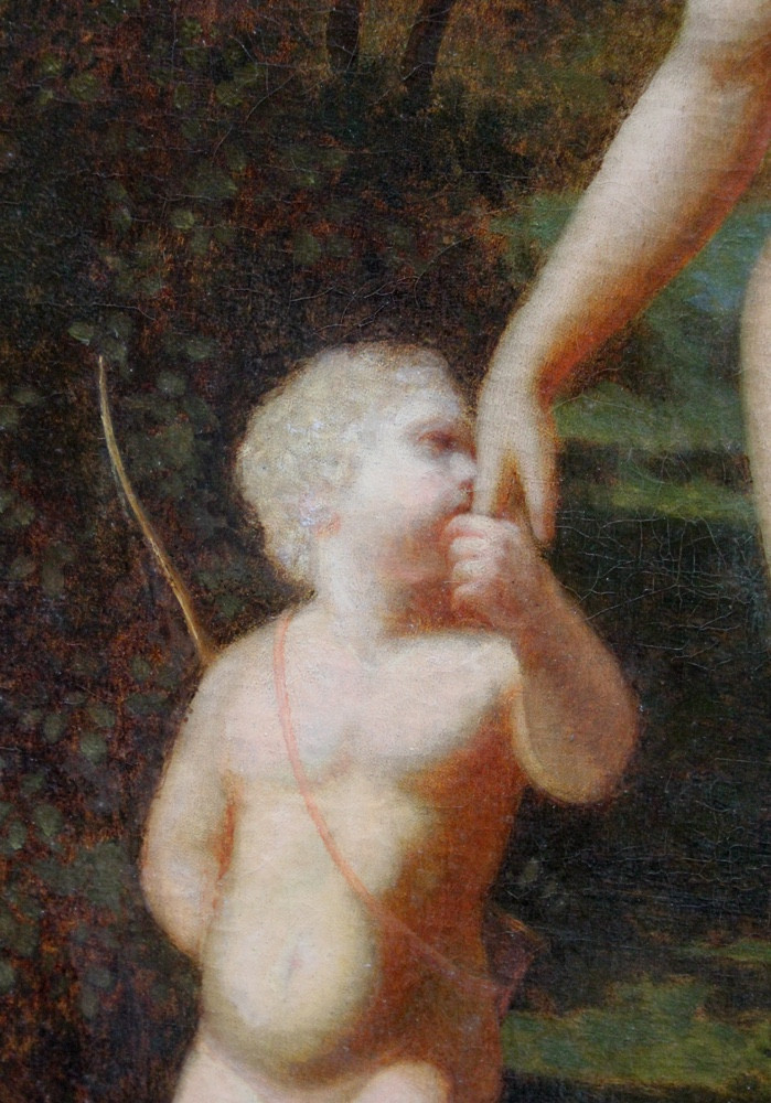 Vénus et Cupidon par Alfred-Charles Foullongne (Français 1821 - 1897)-photo-3