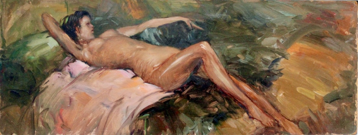 Lying nude I by Richard Durango-Togo (Argentinian, born 1910)