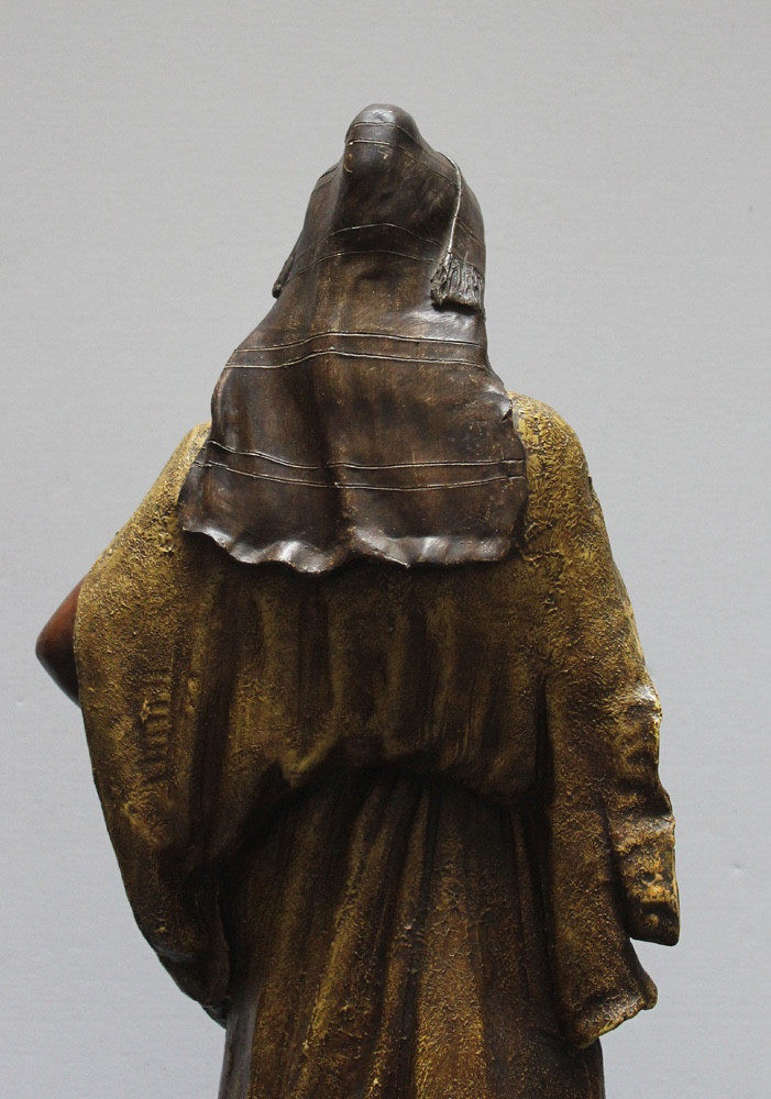 Friedrich Goldscheider (1845-1897) Beauté orientale, sculpture en terre cuite-photo-7