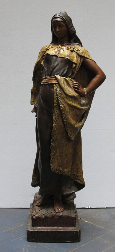 Friedrich Goldscheider (1845-1897) Beauté orientale, sculpture en terre cuite