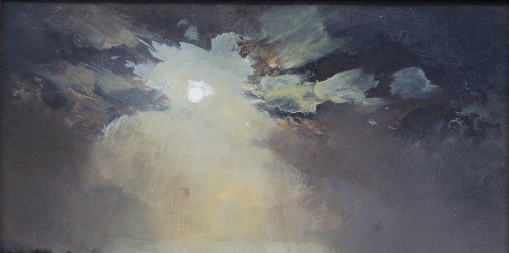 Bateaux de pêche au clair de lune par Wladimir Evgenievich ZEBEK (Ukrainien, 1931 - 2015)-photo-1