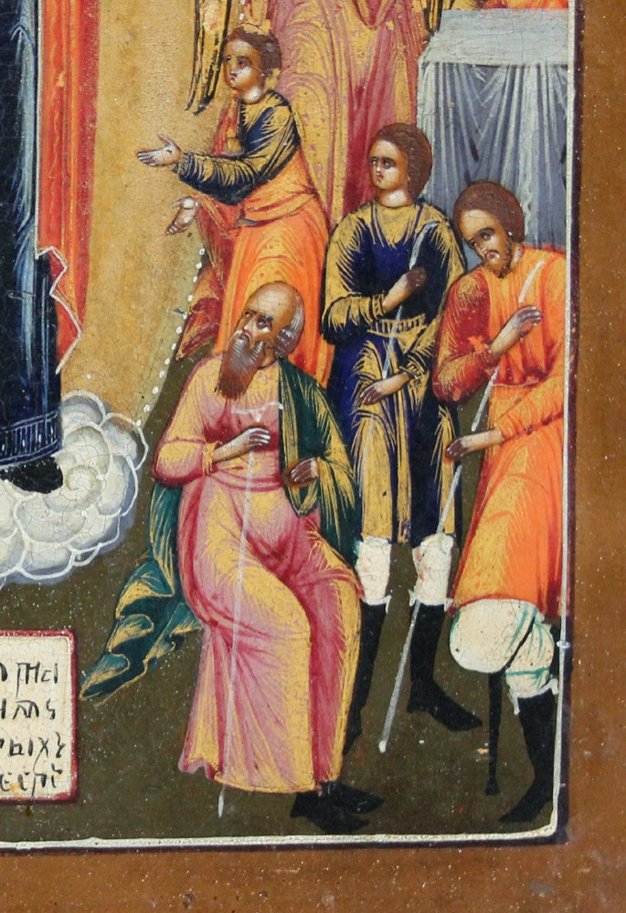 19th-century Russian Icon, Palekh School, "most Holy Mother Of God, Joy Of All Who Sorrow”-photo-3