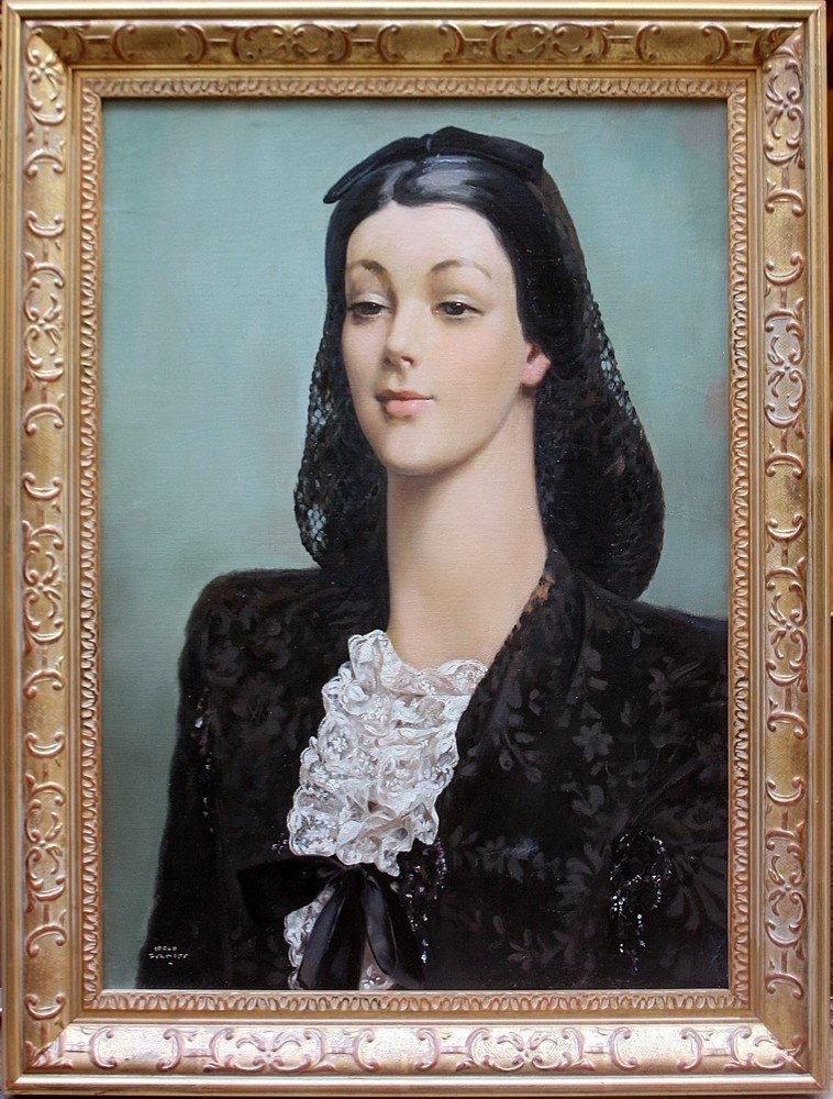 Femme Fatale par Serge Ivanoff (russe, 1893 Moscou - 1983 Paris)