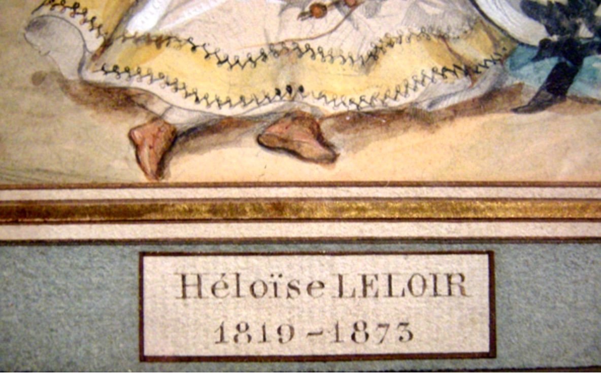 Pair Of Watercolors Osecond Empire Style “children's Games" By Héloïse Leloir-colin (1820-1873)-photo-8