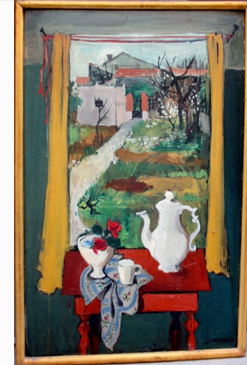 Nature Morte Moderniste par Jeanine Mestchian (arménienne, Ecole De Paris, Vers 1930-1940)