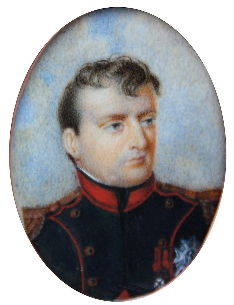 Jean-baptiste Isabey (1767-1855) - School. Miniature Portrait Of Napoleon-photo-2