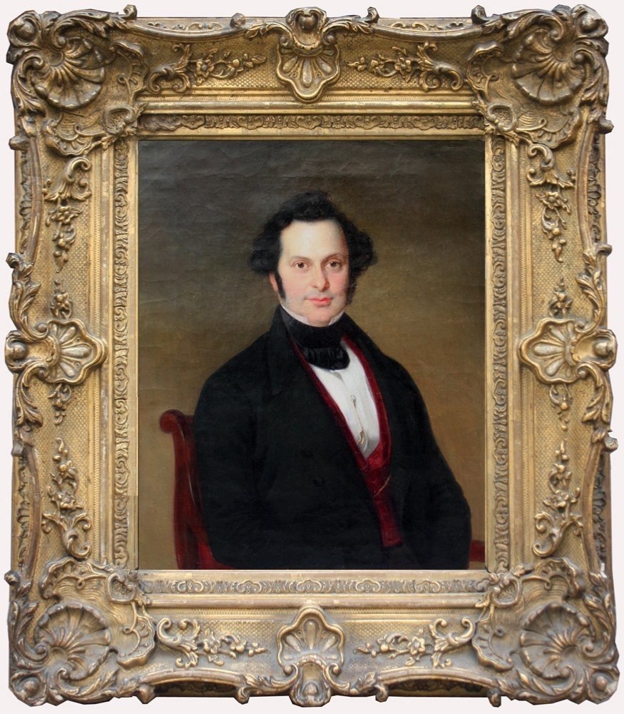 Franz Eybl (austrian, 1806-1889) Two Family Portraits-photo-2