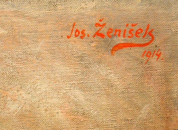 A Young Beauty By Josef Zenisek (czech, 1855-1944)-photo-1