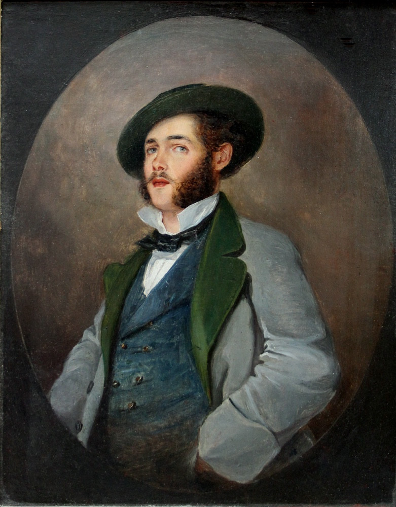 Portrait d'un jeune homme par un portraitiste français ou italien, début du XIXe siècle-photo-2
