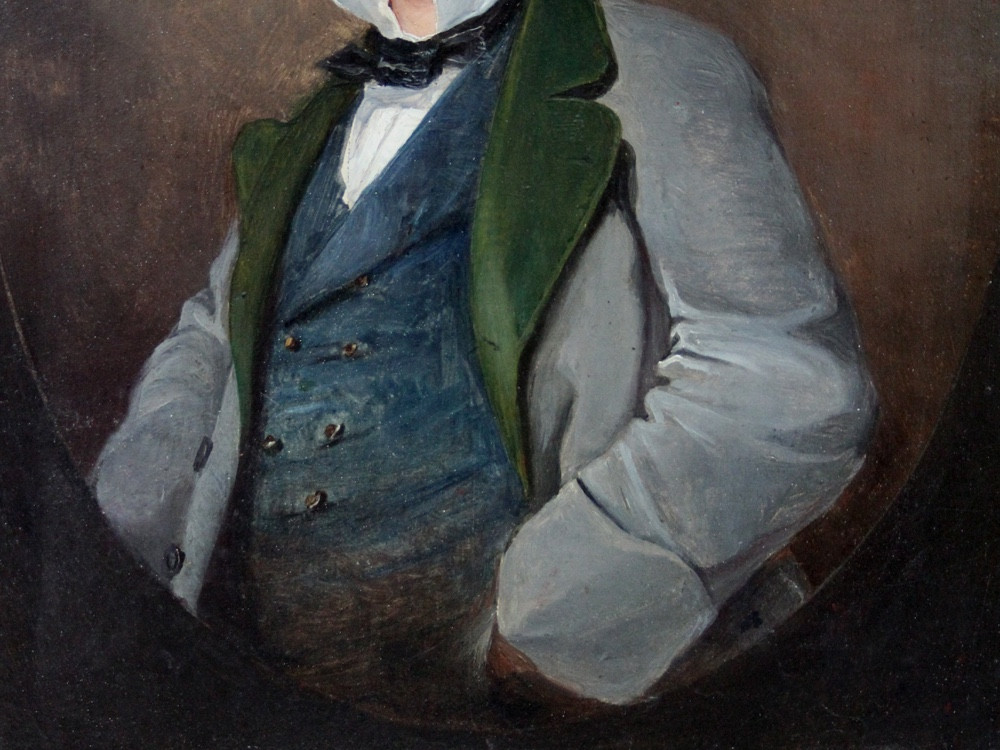 Portrait d'un jeune homme par un portraitiste français ou italien, début du XIXe siècle-photo-2
