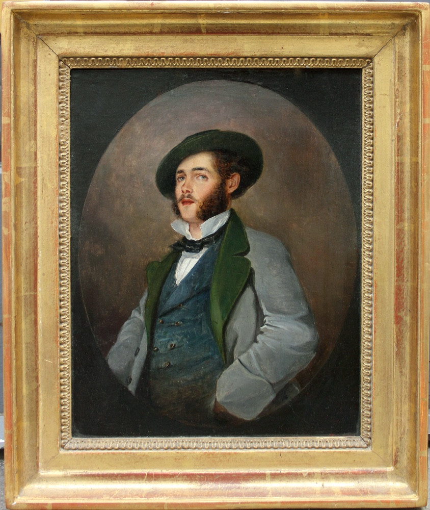 Portrait d'un jeune homme par un portraitiste français ou italien, début du XIXe siècle