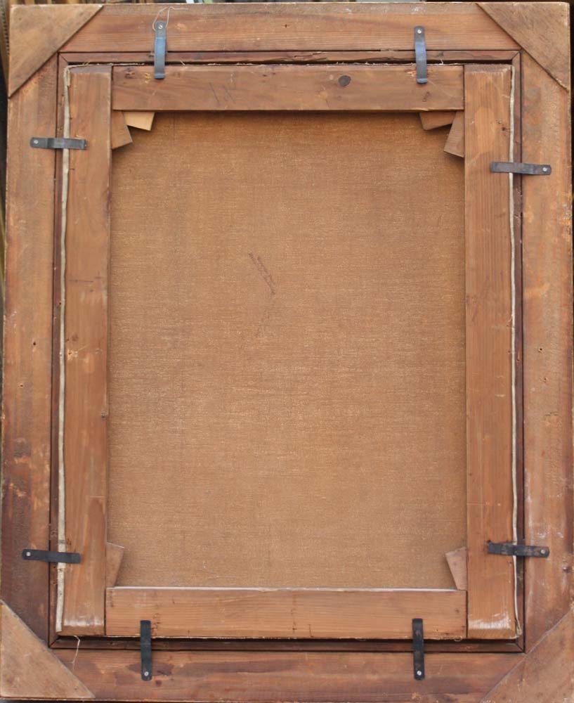 Winter Road With Two Peasant Figures By Adolf Gustav Schweitzer (1847-1914)-photo-5