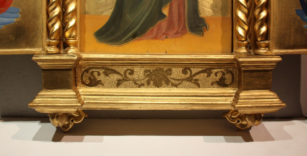 Altarpiece Triptych "virgin And Child With Angels" By Fra Angelico (1395-1455), Follower-photo-3