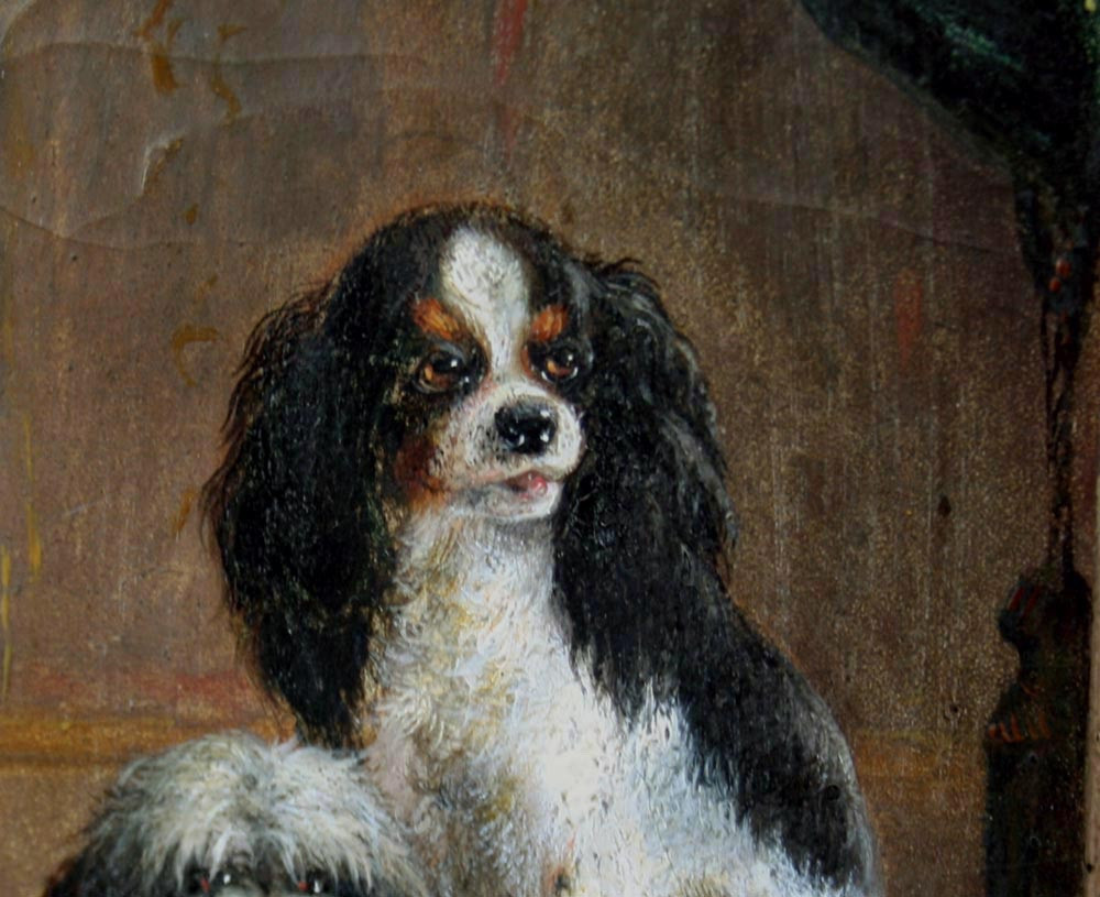 Carl Jutz (1838 - 1916) Two Favorite Dogs-photo-4