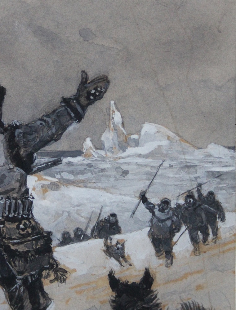 Episode From A Polar Expedition By Otto Gerlach (1862 Leipzig - 1908 Tehran)-photo-4