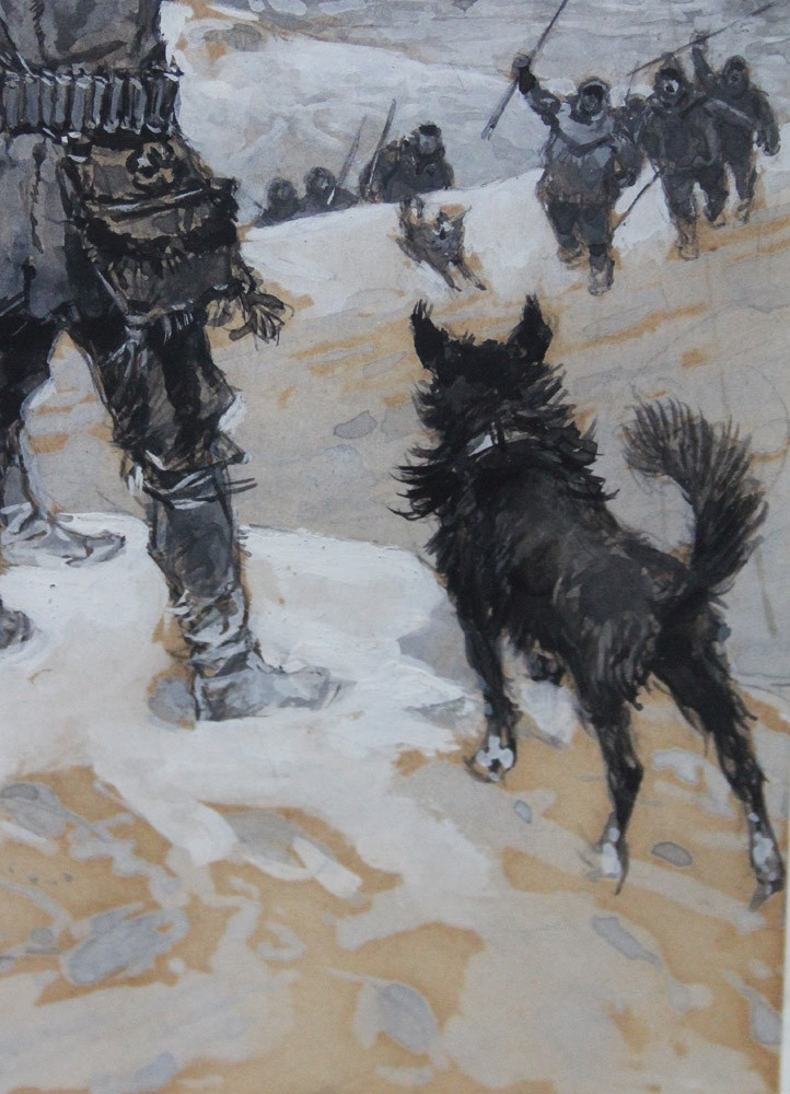 Episode From A Polar Expedition By Otto Gerlach (1862 Leipzig - 1908 Tehran)-photo-1