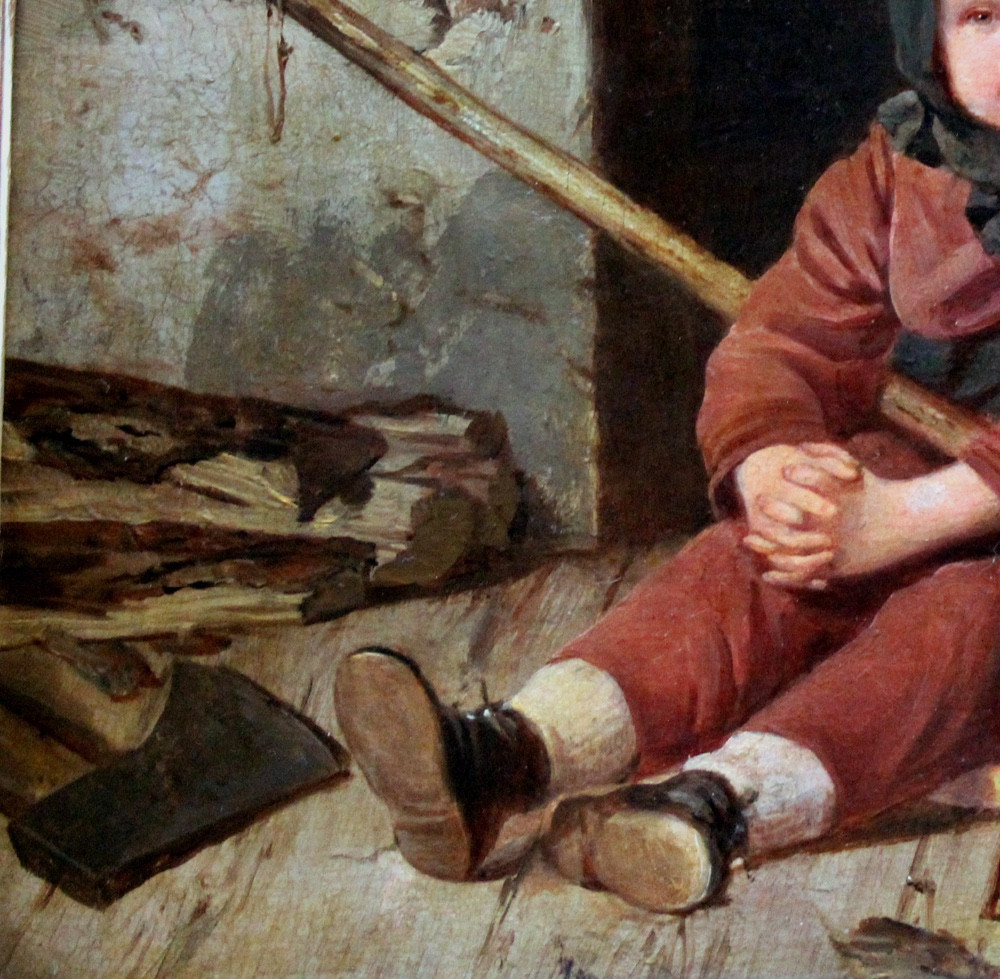 Little Helper By Hermann Pistor (german, 1832-after 1866 Berlin)-photo-3