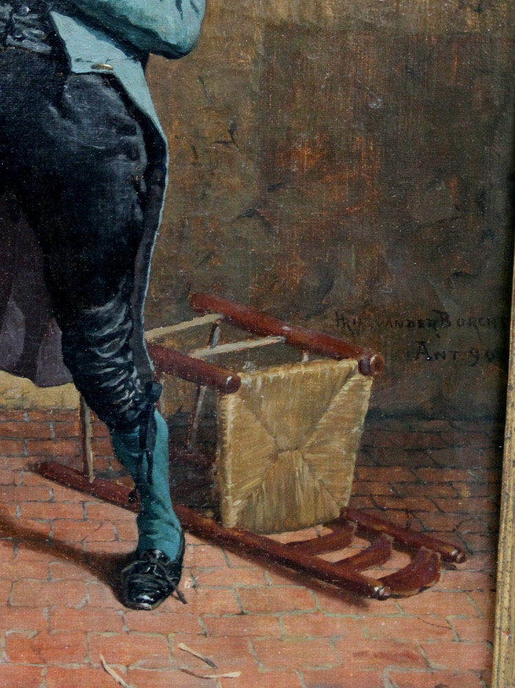 A Good Drop By Hendrik Van Der Borght (belgian 1849-1918)-photo-6