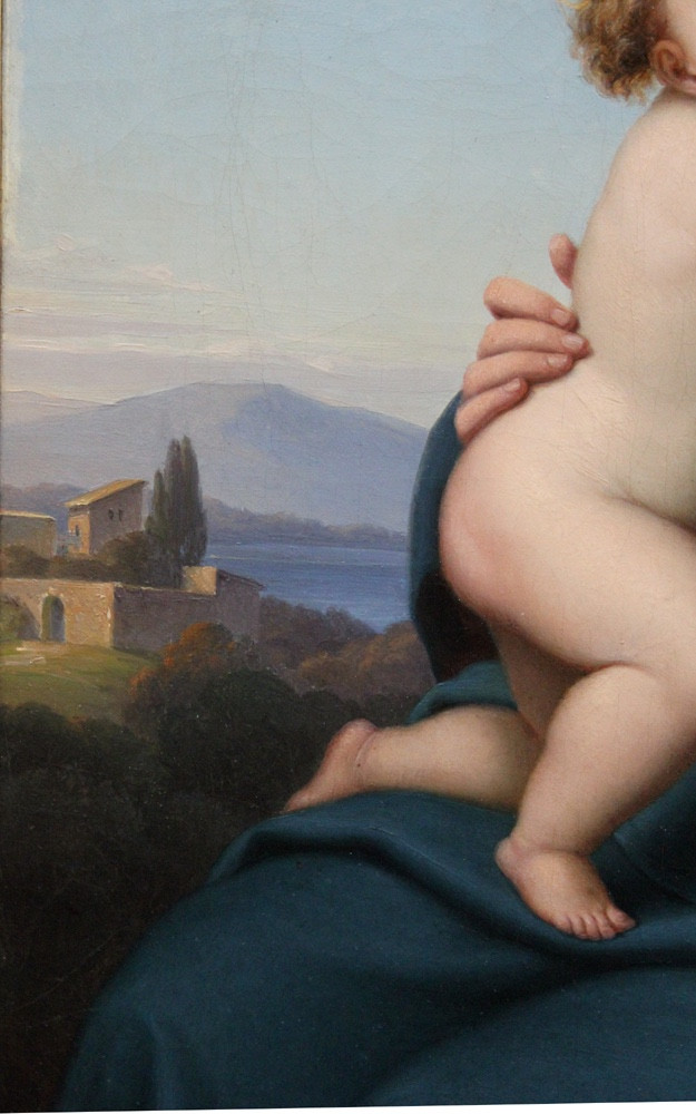 Vierge à l'Enfant par Hugo Barthelme (1822 Eusenhausen - 1895 Munich)-photo-3