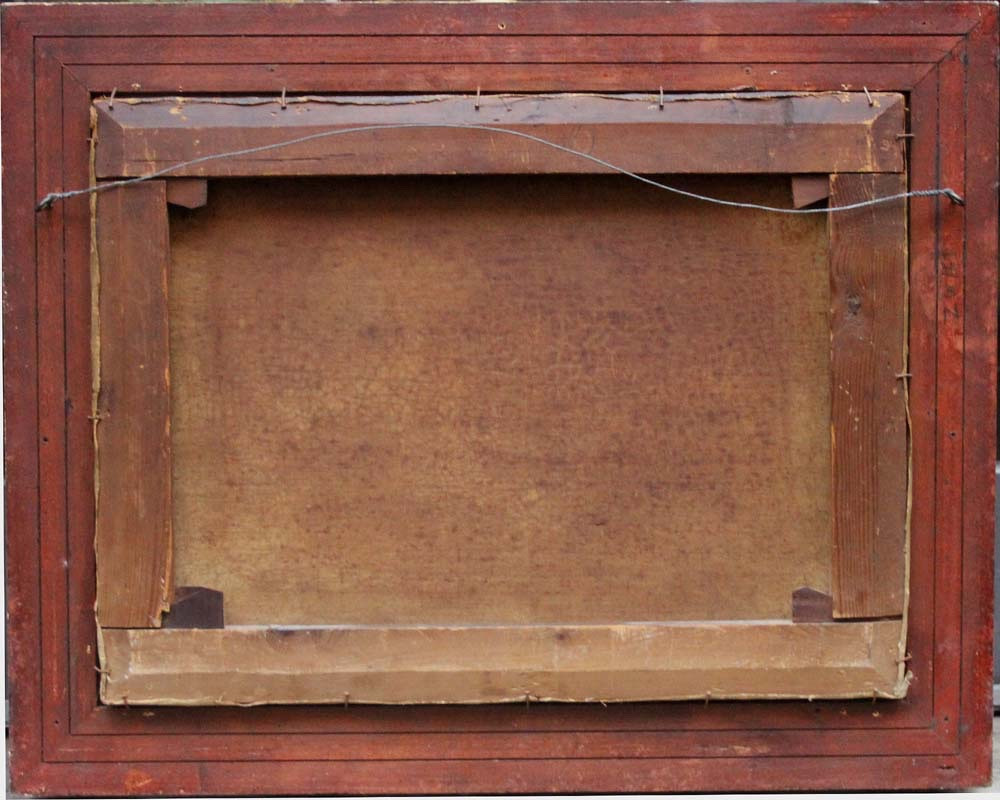 Village avec des patineurs sur un canal gelé parAlexander Jos.Daiwaille (Pays-Bas, 1818 - 1888)-photo-8