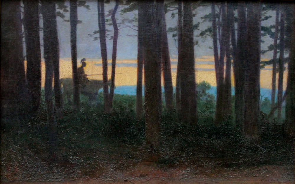German Legend: The Knight Parsifal In The Enchanted Forest, By Franz Horst (1862-1956)-photo-2