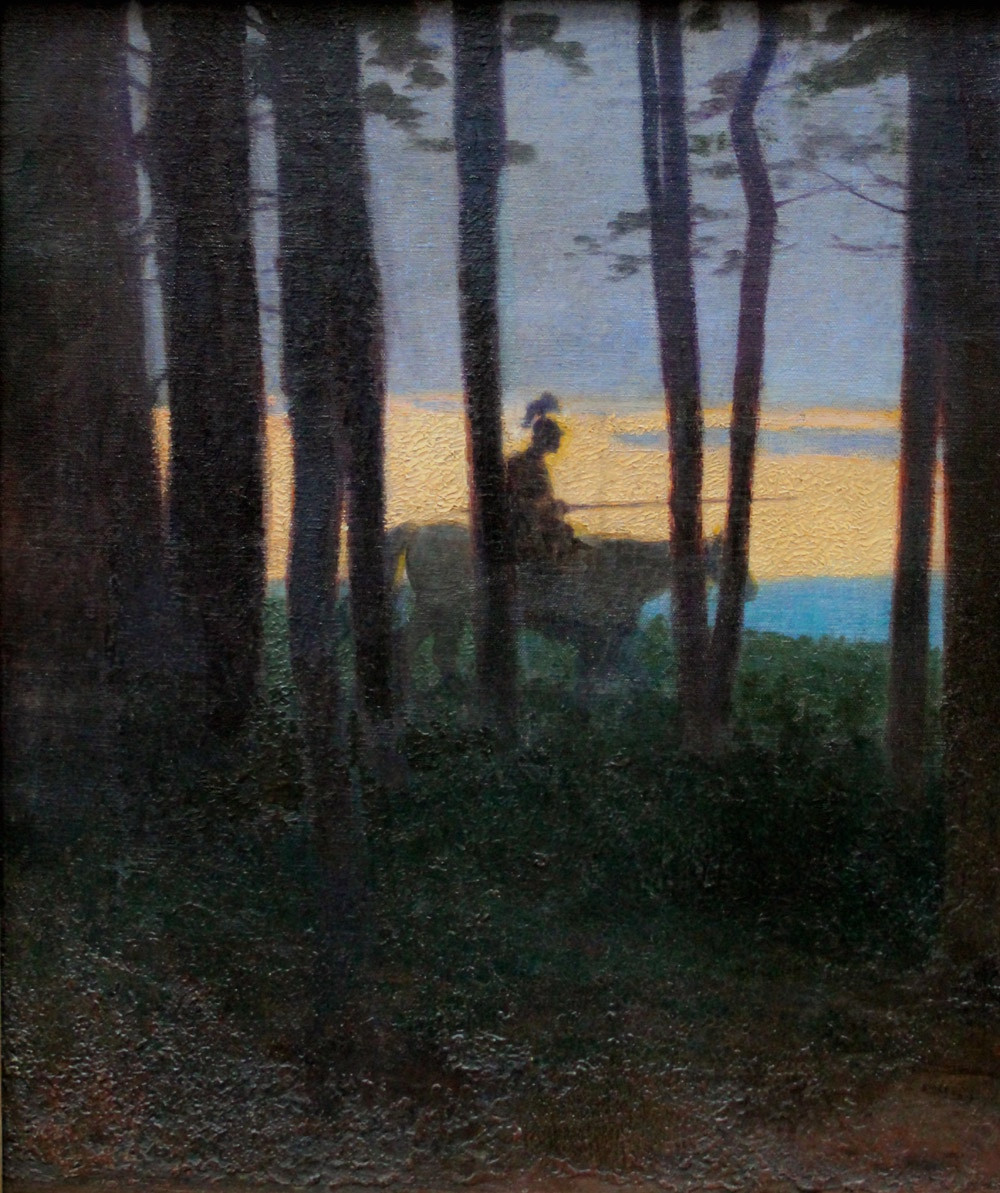 German Legend: The Knight Parsifal In The Enchanted Forest, By Franz Horst (1862-1956)-photo-3