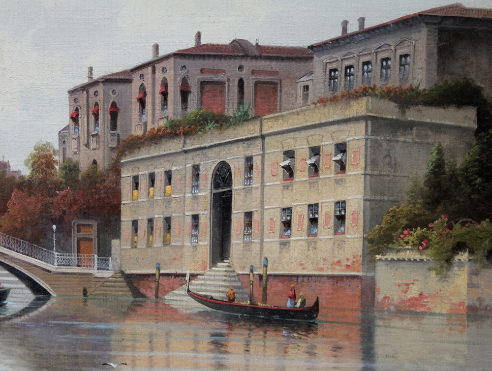 Giudecca Canal With A View Of The Santa Maria Del Rosario Church In Venice By Karl Kaufmann -photo-5
