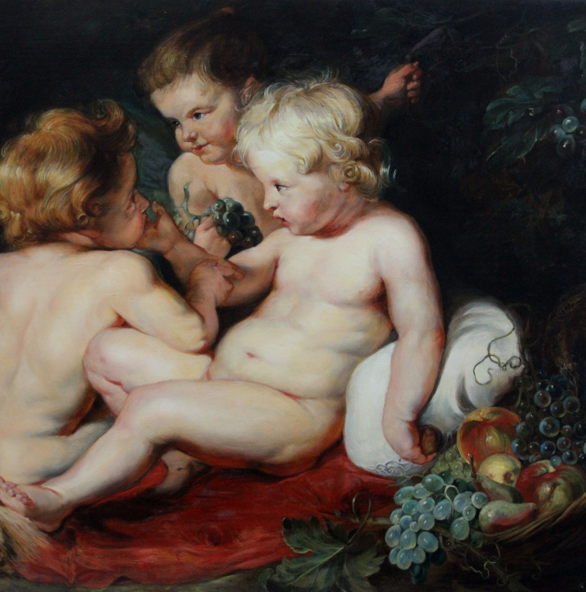 Le Christ et Jean-Baptiste enfants et deux anges, d'après Pierre Paul Rubens et Franz Snyders-photo-3