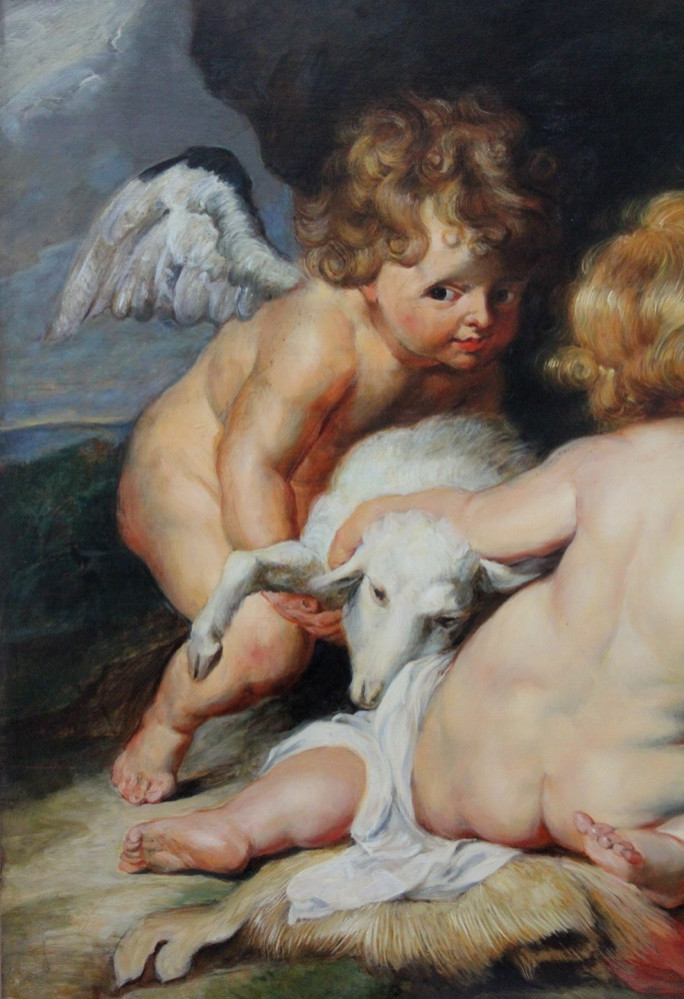 Le Christ et Jean-Baptiste enfants et deux anges, d'après Pierre Paul Rubens et Franz Snyders-photo-6
