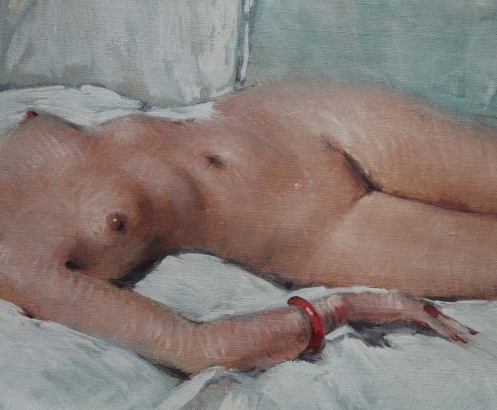 Reclining Nude By Cesare Vilot (school Of Paris, Born In 1900)-photo-2