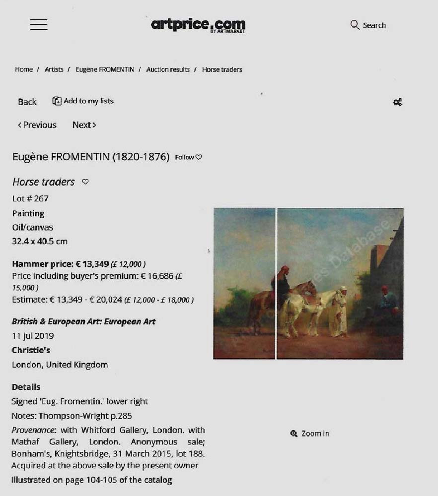 Caravan Stop At The Mosque By Eugene Fromentin ( French Orientalist, 1820-1876)-photo-8