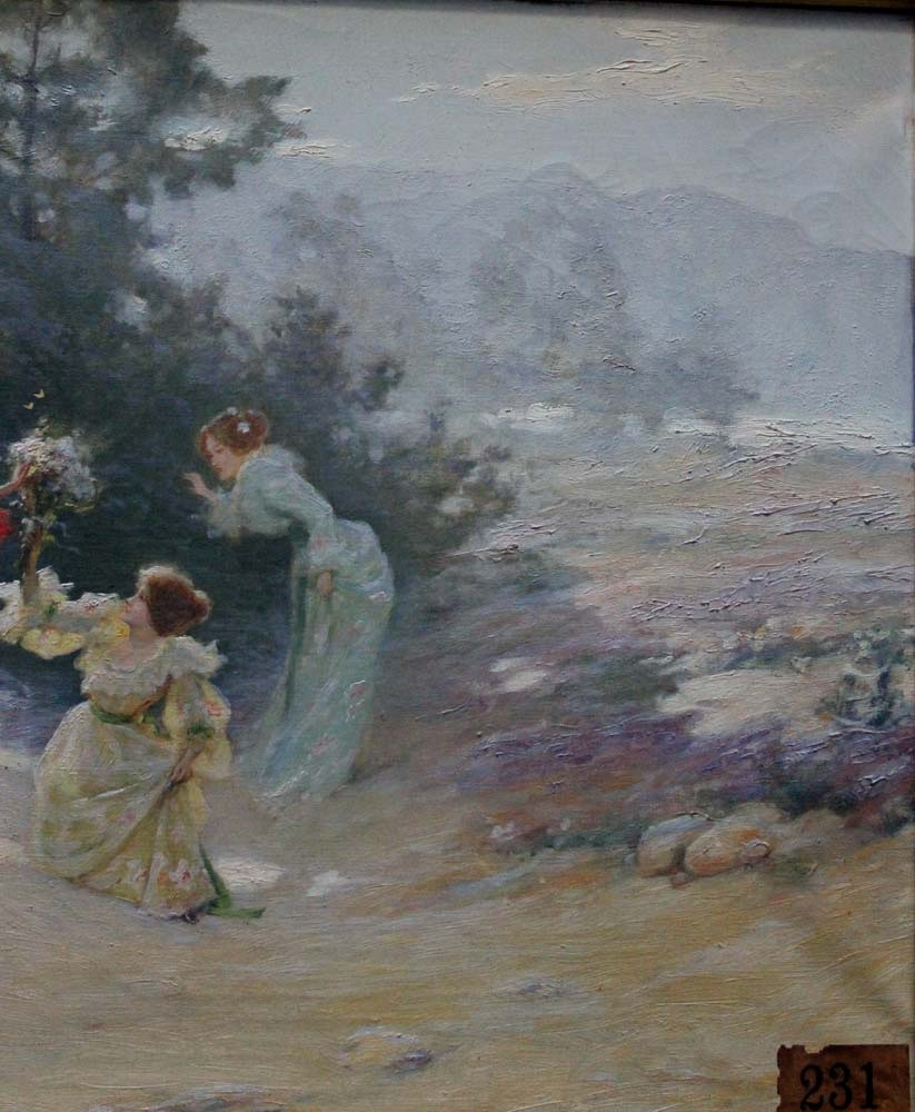 A Game Of Hide-and-seek In The Park By Albert Matignon (french, 1869 - 1937)-photo-6