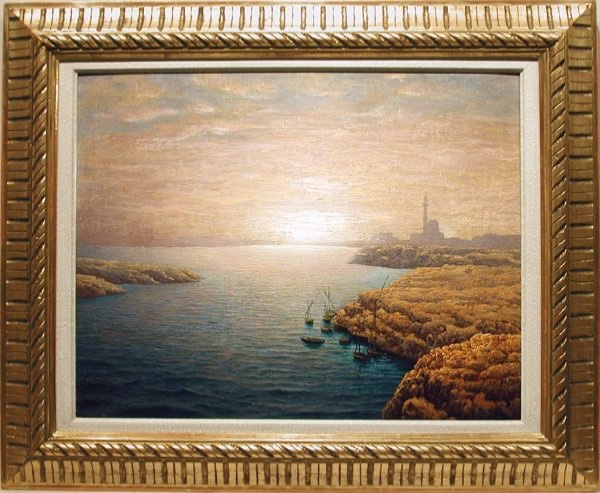 Sunset On The Bosphorus By Friedrich Albin Koko-mikoletzky (austrian, Born In 1889)