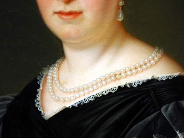 Franz Seraph Stirnbrand (1788 - 1882) Portrait Of A Noble Woman In A White Cap-photo-2