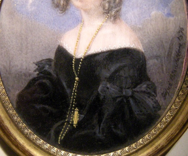 Portrait Of A Young Woman By Giosue Bianchi (1803-1875), Miniature On Ivory-photo-2