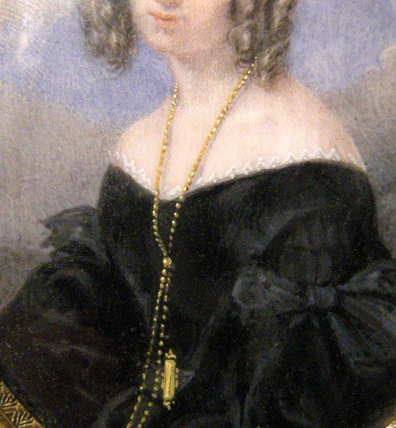 Portrait Of A Young Woman By Giosue Bianchi (1803-1875), Miniature On Ivory-photo-3