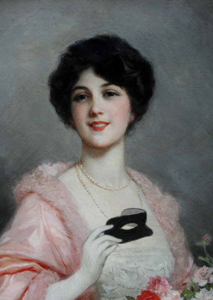 Lucius Rossi (1846 Rome - 1913 Paris)  Titre : Beauté au bal masqué-photo-2