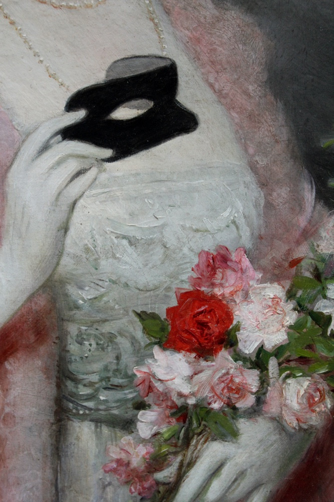 Lucius Rossi (1846 Rome - 1913 Paris)  Titre : Beauté au bal masqué-photo-1