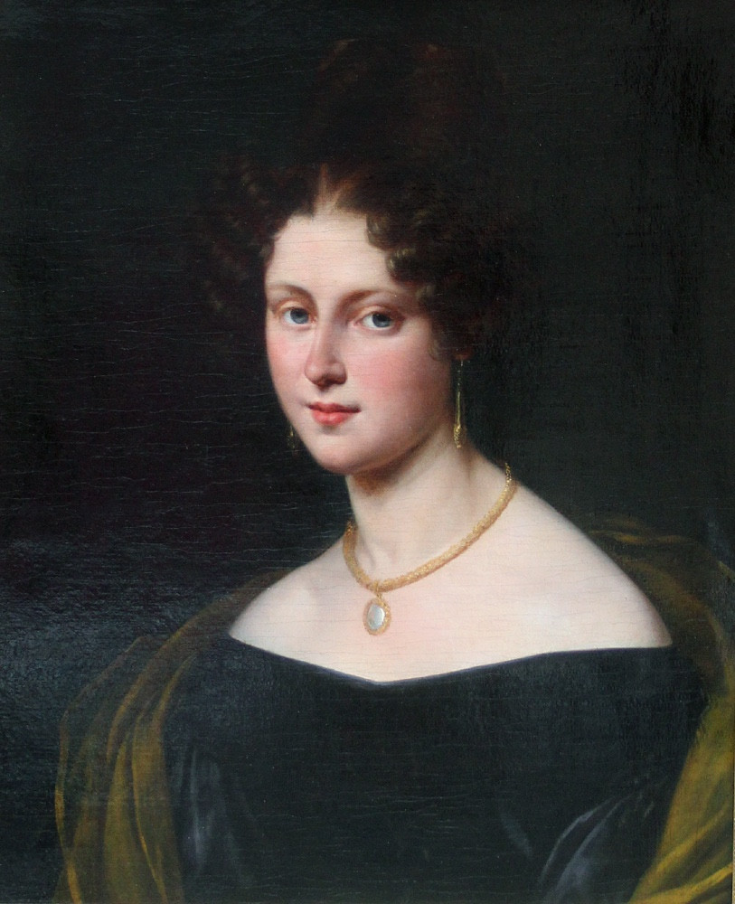 Philippe Peyrane (french, 1780-1865) Portrait Of A Young Parisian Beauty-photo-2