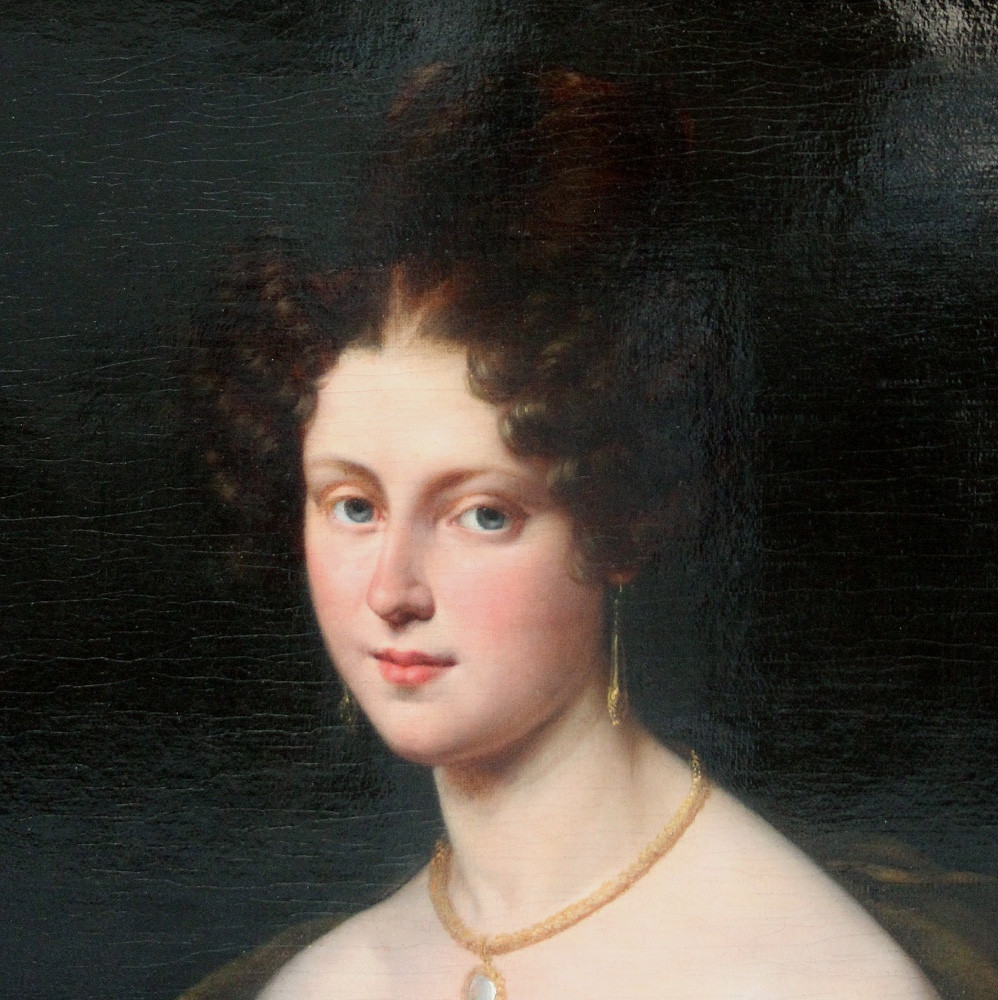 Philippe Peyrane (french, 1780-1865) Portrait Of A Young Parisian Beauty-photo-4