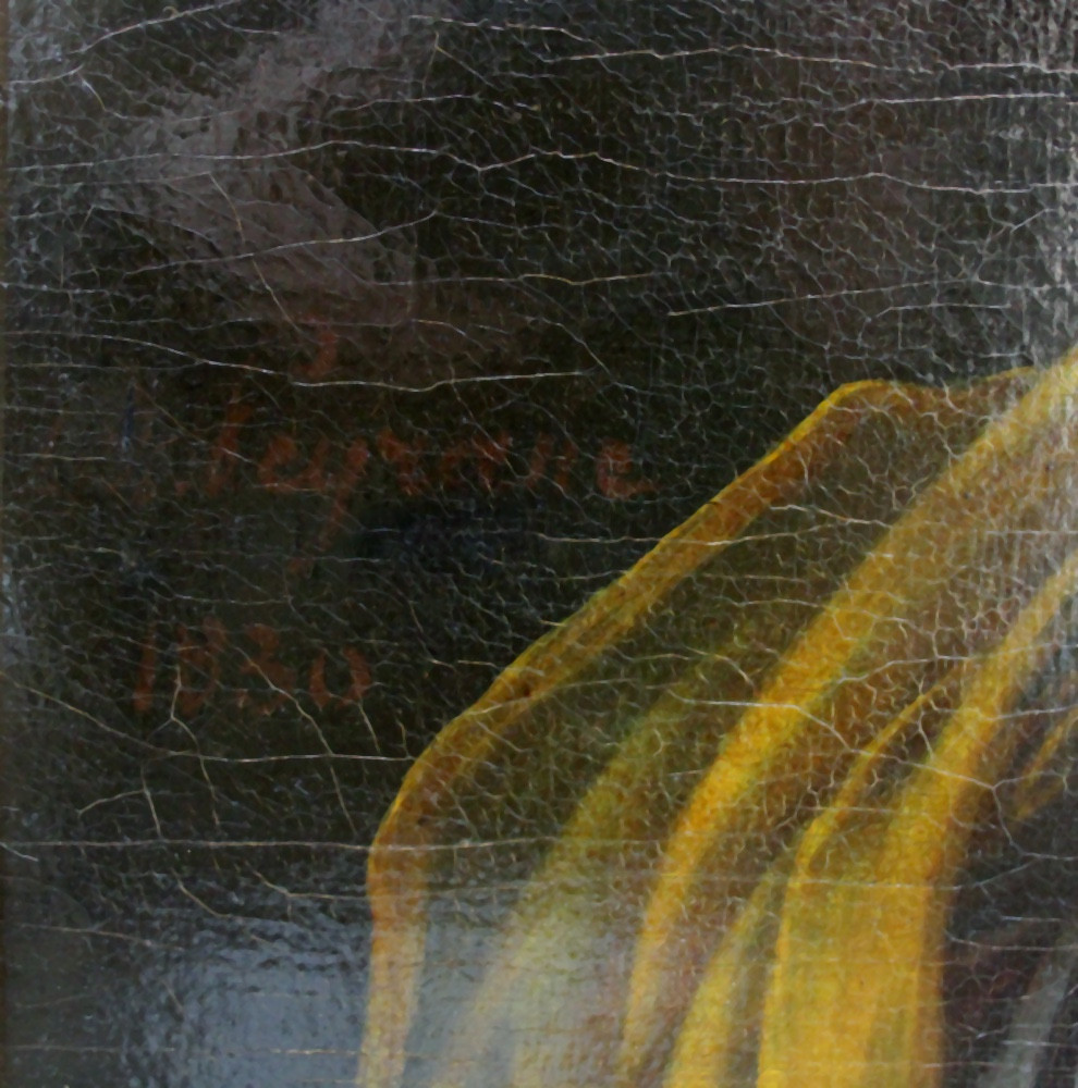 Philippe Peyrane (french, 1780-1865) Portrait Of A Young Parisian Beauty-photo-3