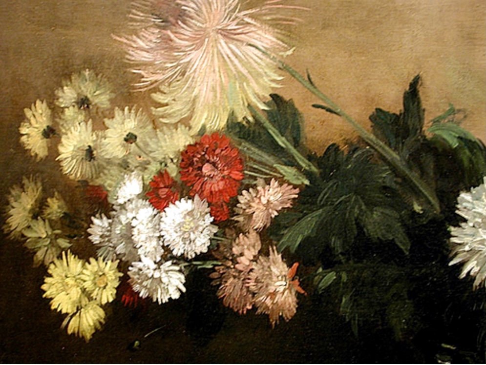 “chrysanthemums In An Urn” By Amandus Faure (1874-1931)-photo-4