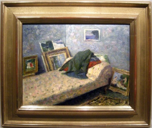 In The Artist's Room By Knud Janson (swede 1882 - 1966)