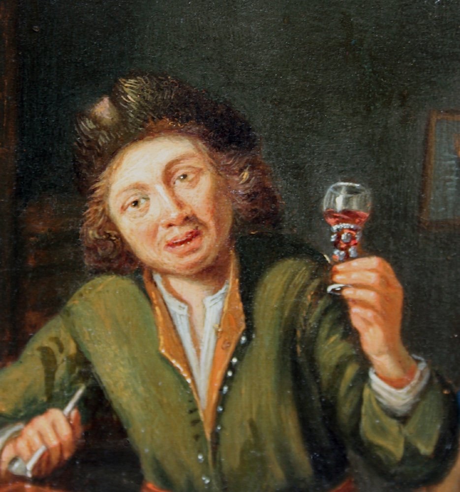 Willem Van Mieris (dutch 1662 - 1747), Circle “scene At The Inn”-photo-4